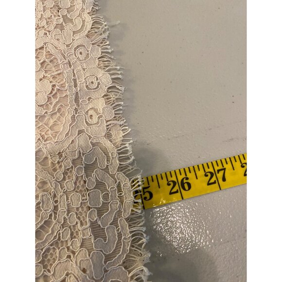 J. Crew Women's Sleeveless Ivory Lace Blouse Ruffled Collar Medium - Picture 7 of 10